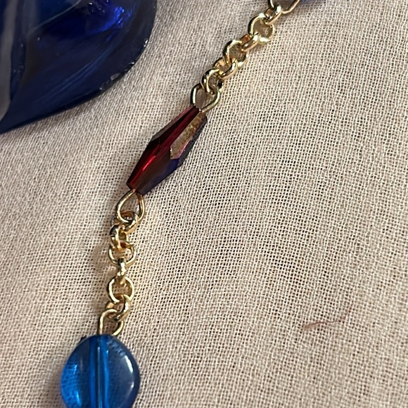 Gold Hot & Cold Glass beaded Jewelry Set - Picture 4 of 16